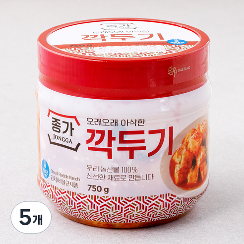 종가 깍두기, 750g, 5개