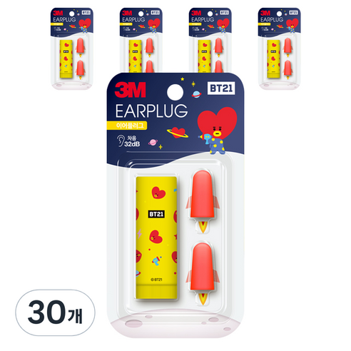 3M 이어플러그 BT21 타타, 30개