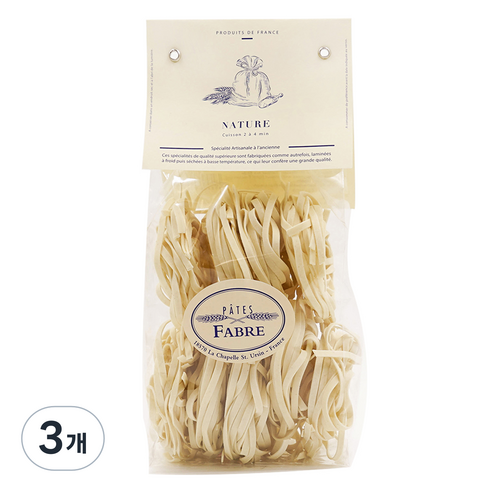 빠뜨 파브르 딸리아뗄레 내추럴 파스타, 250g, 3개