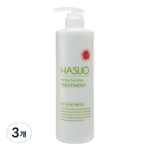 하수오 허벌 에센셜 헤어트리트먼트, 3개, 750ml