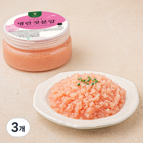 참푸드 명란분알젓, 400g, 3개
