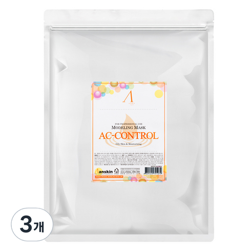 안스킨 오리지날 에이씨 컨트롤 모델링팩 1kg, 3개, 1개입