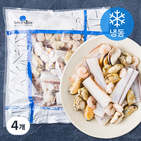 THE 더착한 해물 모듬 5종 (냉동), 500g, 4개