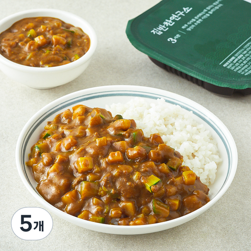 집반찬연구소 한우 야채 카레, 300g, 5개