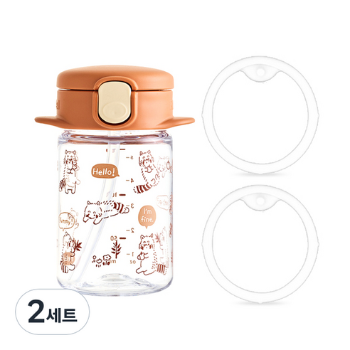릿첼 AQ 슬림 빨대컵 R 160ml + 교체용 패킹 세트 P-3, 2세트