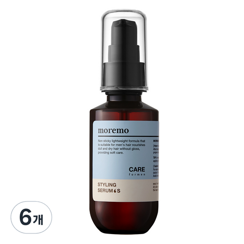 모레모 포 맨 스타일링 오일 세럼 에센스 S, 6개, 70ml