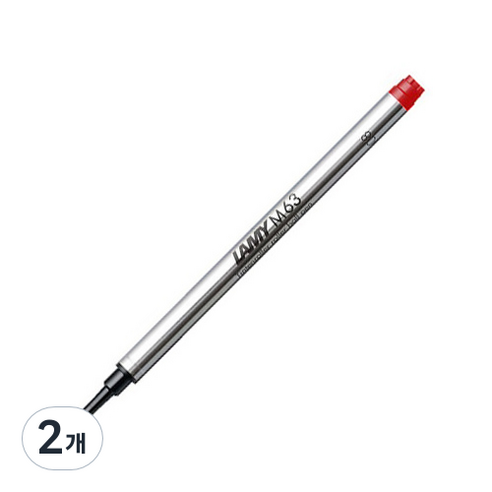 LAMY 캡있는 수성펜용 리필심 1.0mm, 레드, 2개