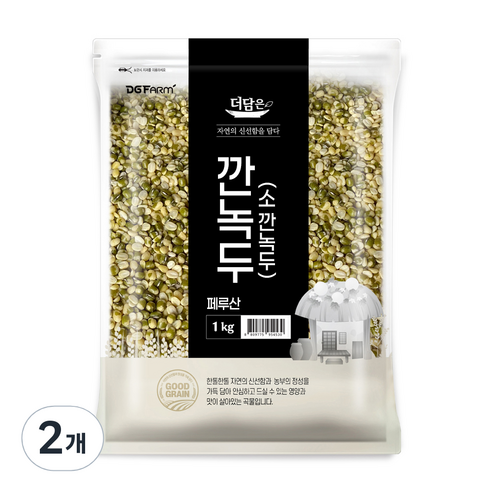 더담은 소 깐녹두, 1kg, 2개