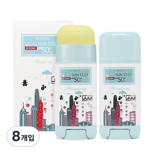 은율 나이트뷰 뽀송 선스틱 소프트 SPF50+ PA++++, 15g, 8개입