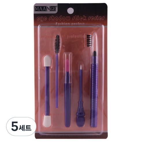 리빙조이 JOYBEAUTY 메이크업 툴 세트 J-227, 로즈, 5세트