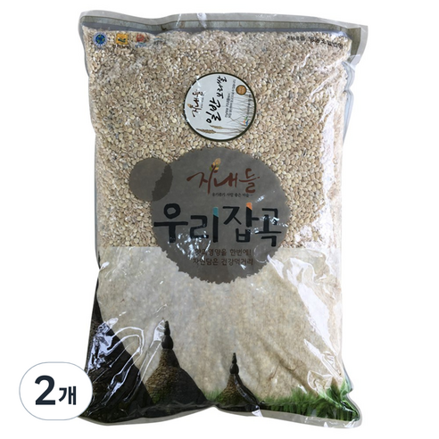 지내들 일반보리쌀, 2kg, 2개