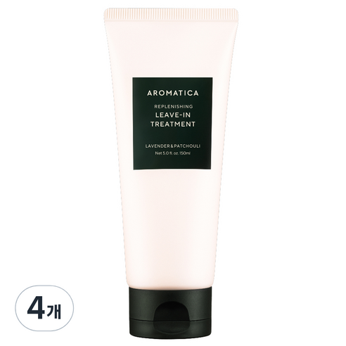 아로마티카 리플레니싱 리브 인 트리트먼트 라벤더 앤 패츌리, 4개, 150ml