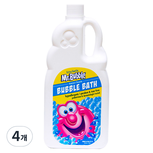 미스터버블 엑스트라젠틀(향무첨가) 버블바스 1060ml, 1.06L, 4개