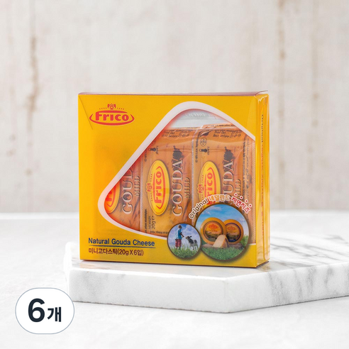 프리코 미니 고다 치즈스틱, 20g, 6개입, 6개