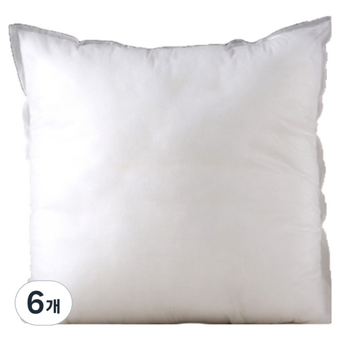 비투윈 편안한 베개솜 250g, 흰색, 6개
