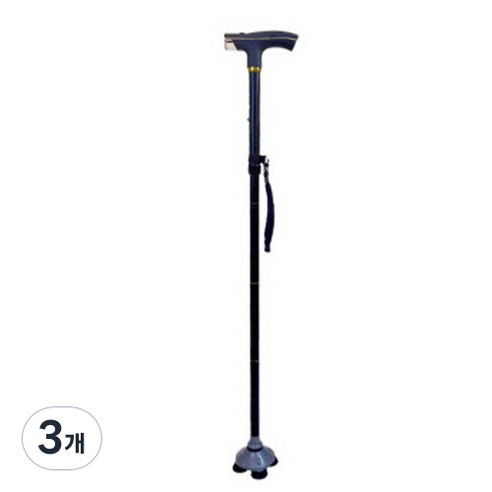 페누스 고급 LED 라이트 접이식 지팡이, 혼합색상, 3개