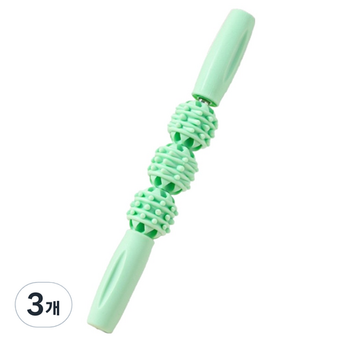 뉴립 릴렉스 마사지볼 스틱, 3개, 그린