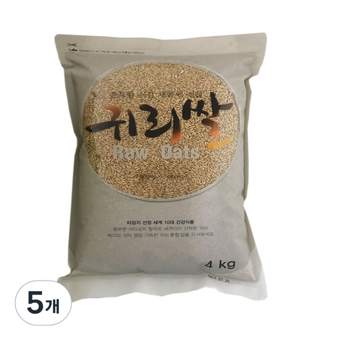 햇사래 귀리쌀, 4kg, 5개