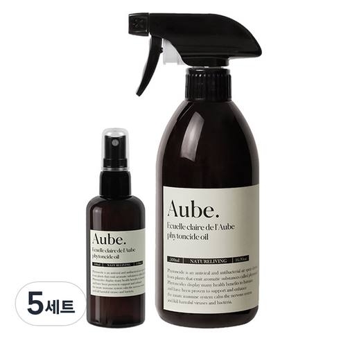 네이쳐리빙 오브 피톤치드 스프레이형 편백오일수 탈취제 500ml + 100ml 세트, 5세트
