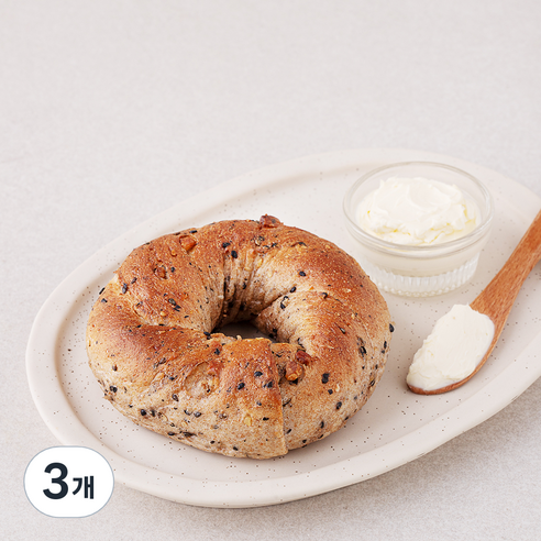 훕훕베이글 호두참깨 베이글, 125g, 1개입, 3개