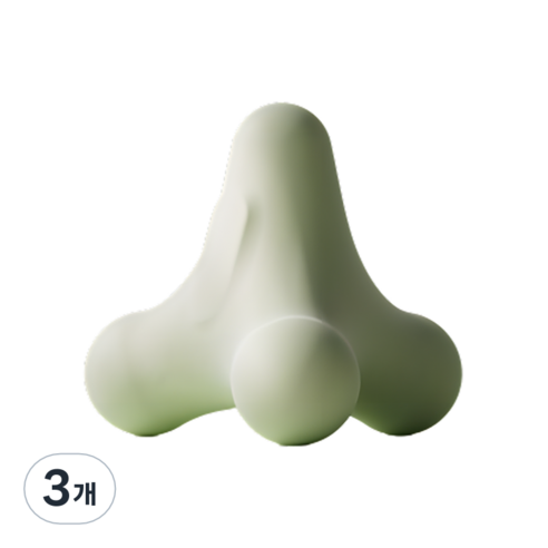 ACDI 다목적 스트레칭 사각 파스텔 마사지볼, 그린, 3개