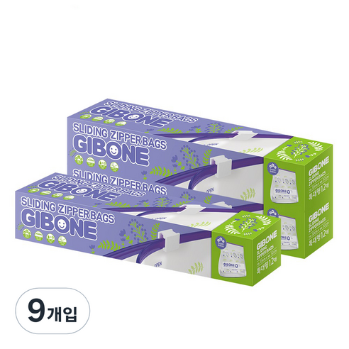 기본에 프레시키퍼 슬라이딩지퍼백 플라워에디션, 특대(XL), 12개입, 9개