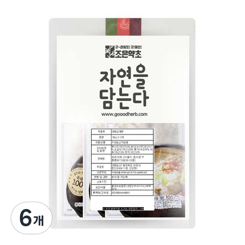 조은약초 대형 삼계탕, 300g, 6개