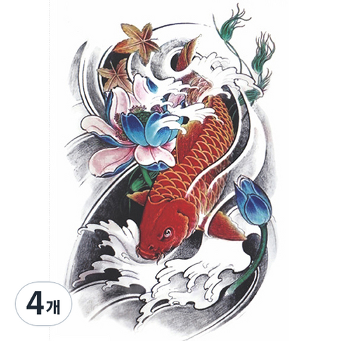 파티복닷컴 타투스티커 127 x 199 mm, JT026, 4개