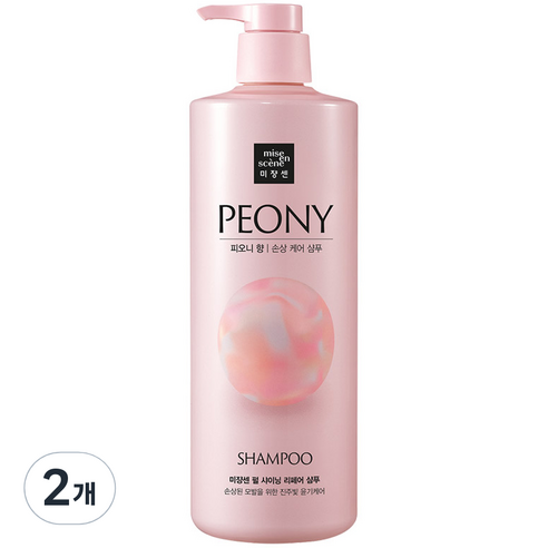미쟝센 펄 샤이닝 퍼퓸샴푸 피오니향, 1000ml, 2개
