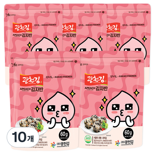 카카오 어피치 자반, 60g, 10개