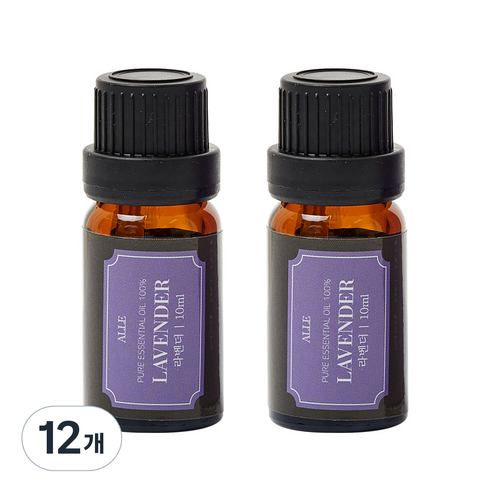 알레 비건 아로마 에센셜 오일 라벤더, 10ml, 12개