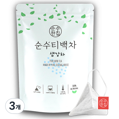 순수한집 생강차 티백, 1g, 10개입, 3개