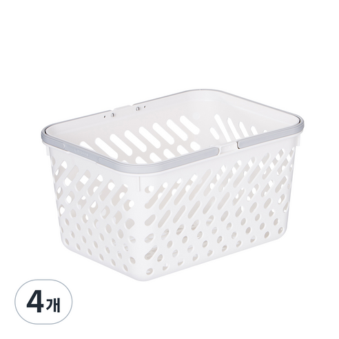 리템 멀티바스켓, IVORY + COOLGRAY, 4개
