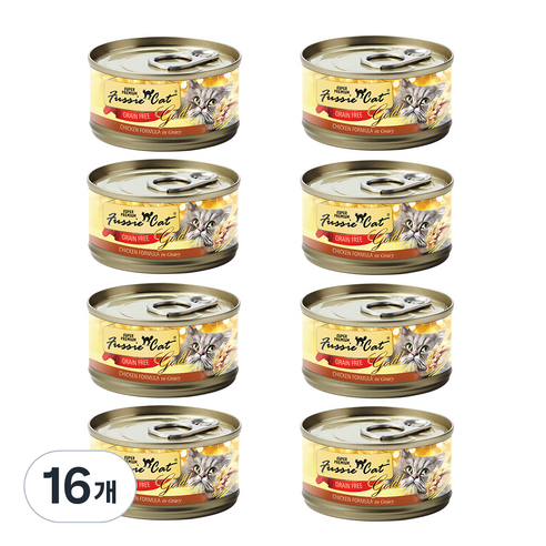 퍼시캣 전연령용 캣 슈퍼 프리미엄 주식캔, 80g, 닭, 16개
