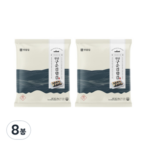 정담김 구운 김밥김 10p, 22g, 8개