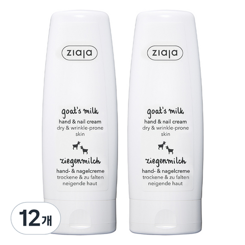 지아자 산양유 핸드크림, 12개, 80ml