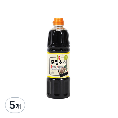 첫맛 모밀소스, 1.05kg, 5개