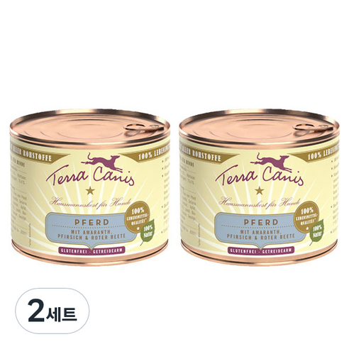 테라카니스 클래식 토끼와 애호박 강아지 습식사료 2p, 200g, 2세트