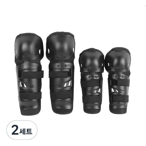 프로스 오토바이 무릎보호대 2p + 팔꿈치보호대 2p세트, 2세트