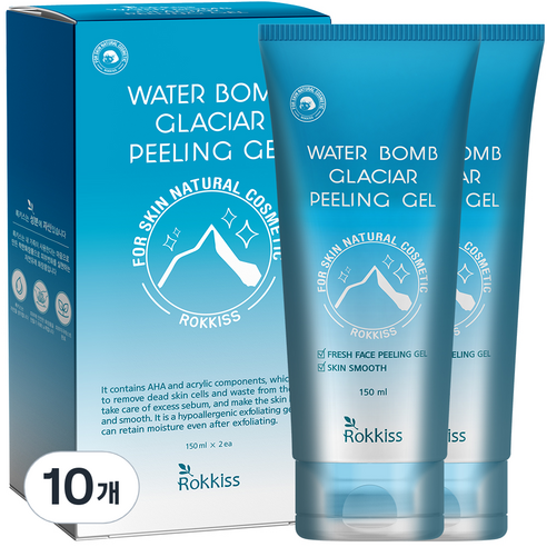 록키스 워터밤 빙하수 필링젤, 150ml, 10개