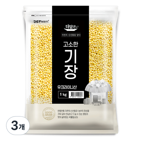 더담은 고소한 기장, 1kg, 3개