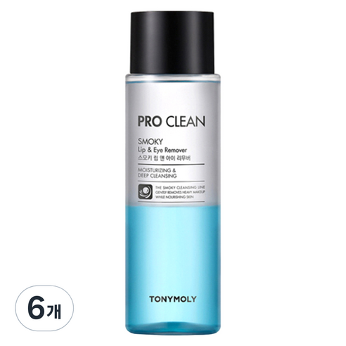 토니모리 프로 클린 스모키 립앤아이 리무버, 100ml, 6개