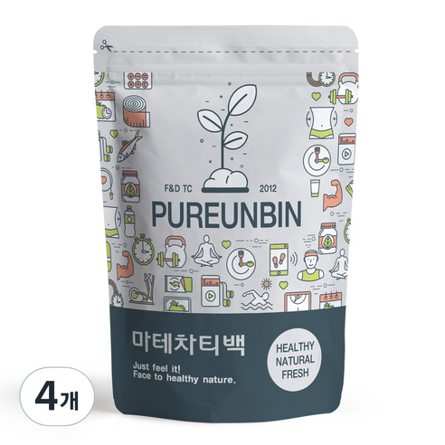 푸른빈 마테 차 삼각 티백, 1.5g, 50개입, 4개