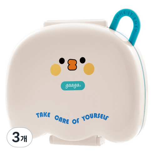 데일리조이 휴대용 약통 화이트, 3개