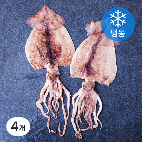 빅마마 손질 오징어 (냉동), 400g(2미), 4개
