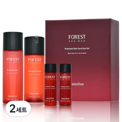이니스프리 포레스트 포맨 프리미엄 스킨케어 2종 세트, 2세트