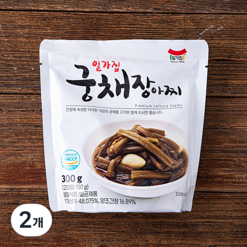일가집 궁채장아찌, 300g, 2개