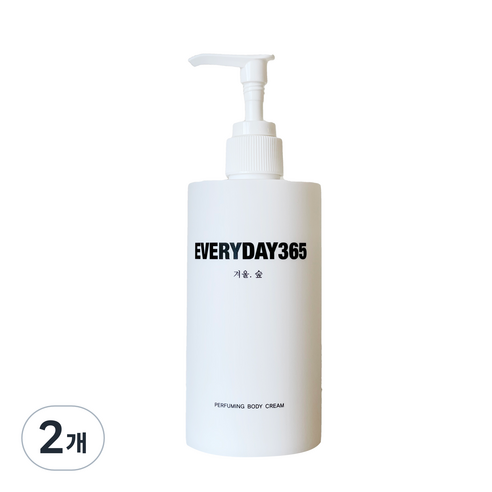 에브리데이365 퍼퓨밍 바디크림 겨울 숲, 300ml, 2개