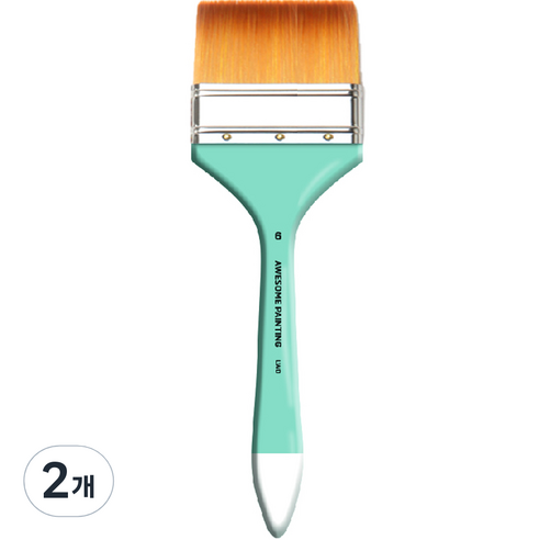 어썸페인팅 다용도 백붓 배경붓 납작붓 넓은붓 LONG WIDE, 6호(100mm), 2개