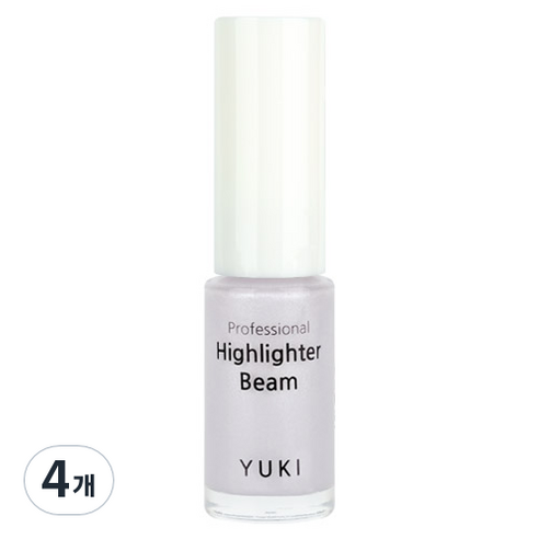 유키 프로페셔널 하이라이터 빔 5ml, 06 블루문, 4개